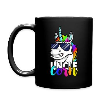 T-shirt drôle Unclecorn Uncle Uncle pour homme - Mug uni - noir - Gauche