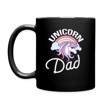 Produit imprimé Unicorn Dad - Mug uni - noir - Gauche