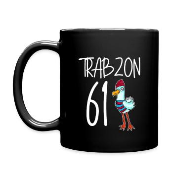 Trabzon 61 Türkei Stadt - Tasse einfarbig - Schwarz - Links