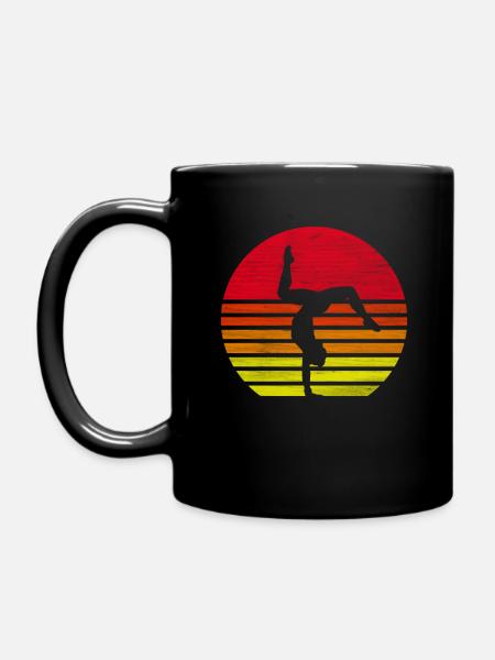 Gymnastique Gymnastique Gymnastique Gymnastique Handstand Silhouette - Mug uni - noir