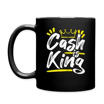 L'argent est roi Cashflow Get Money Boss Entrepreneur - Mug uni - noir - Gauche