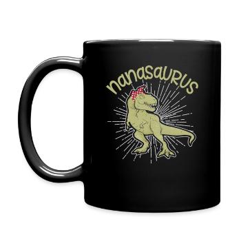 T-shirt Nanasaurus New Nana DIno Lover de - Mug uni - noir - Gauche