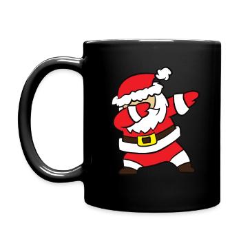 Père Noël - DAB, tamponner, tamponner, danser - Mug uni - noir - Gauche