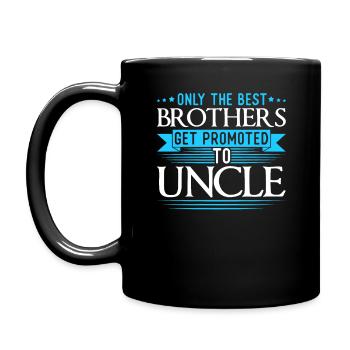 Seuls les meilleurs frères promus à l'Oncle Gag Xmas - Mug uni - noir - Gauche