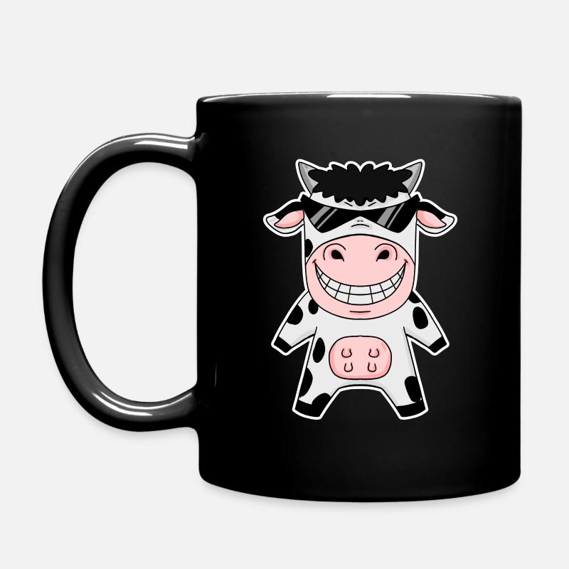 Coole Kuh - Tasse einfarbig - Schwarz