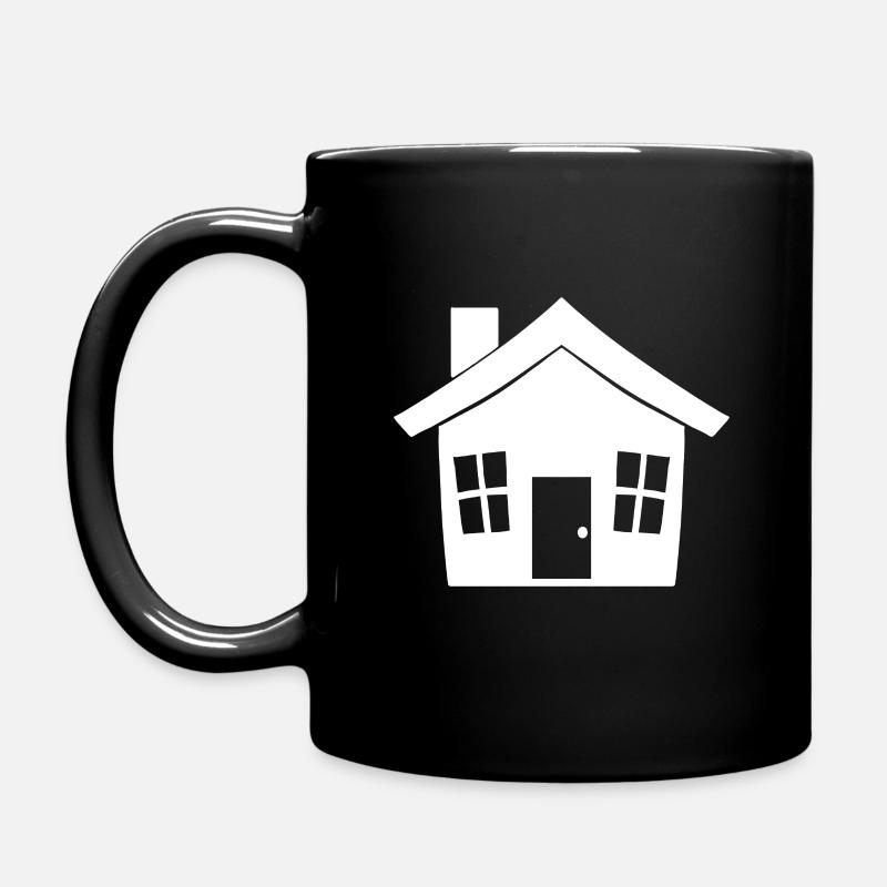 Haus - Tasse einfarbig - Schwarz