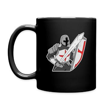 Chevaliers Templiers Chevalier Moyen Âge - Mug uni - noir - Gauche