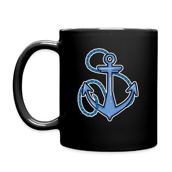 Anchor Symbol - Full Colour Mug - black - Left