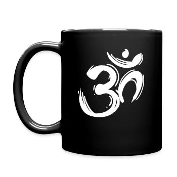 OM Zeichen - OM Symbol - Tasse einfarbig - Schwarz - Links