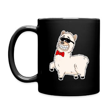 Alpaca - Full Colour Mug - black - Left