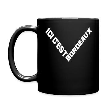 Idée cadeau supporter foot Girondin club bordelais - Mug uni - noir - Gauche