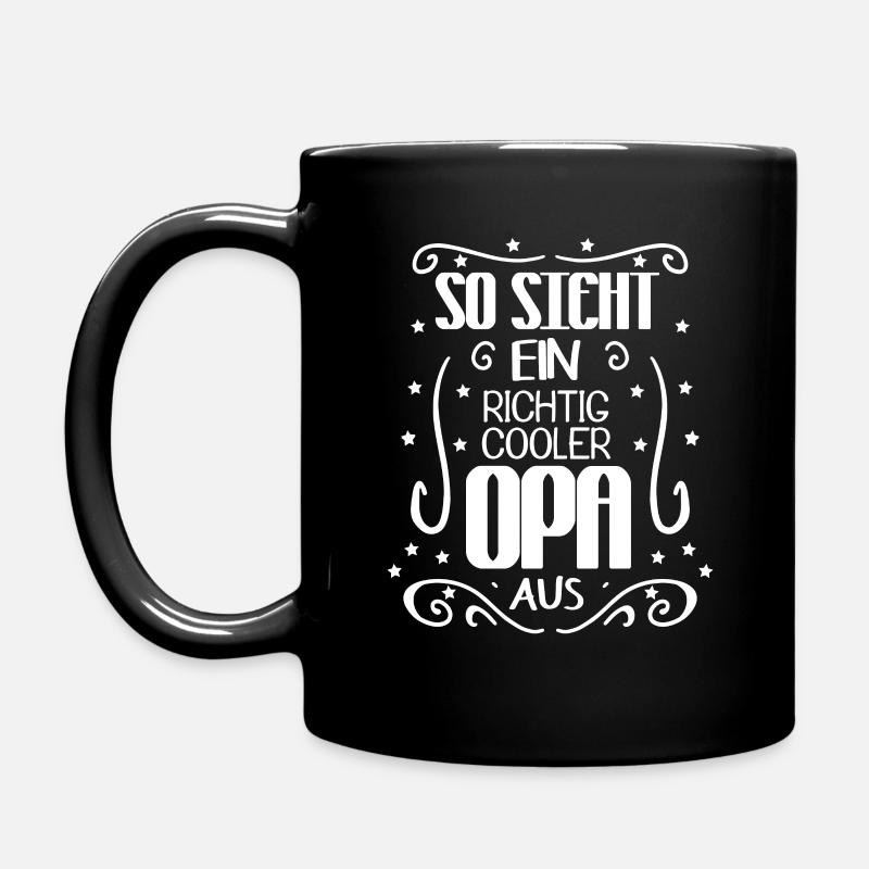 Cooler Opa - Tasse einfarbig - Schwarz