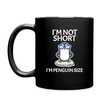 Small-scale saying - Full Colour Mug - black - Left