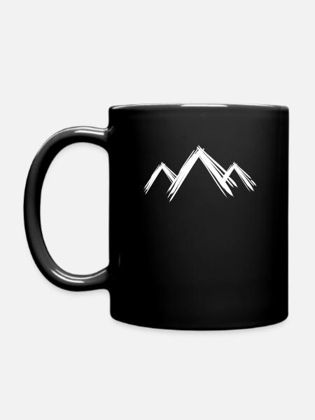 Mountain Mountains - Full Colour Mug - black
