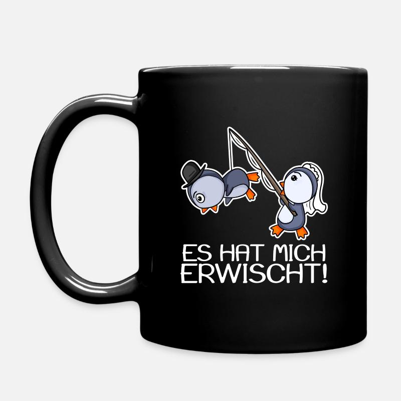 Es Hat Mich Erwischt! Junggesellenabschied - Tasse einfarbig - Schwarz