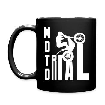 Moto Trial News - Trial Bike Rider - Full Colour Mug - black - Left