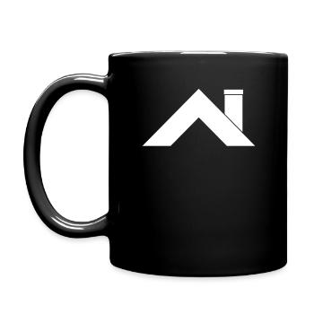 Maison toit - Mug uni - noir - Gauche