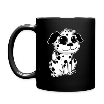 Dalmatien - Mug uni - noir - Gauche