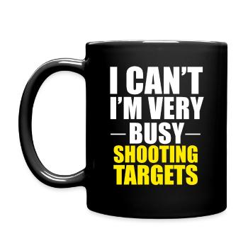 Sport shooting shooting sport saying gift - Full Colour Mug - black - Left