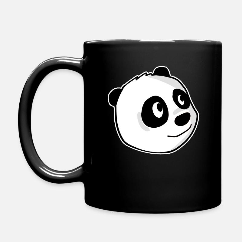 Panda - Tasse einfarbig - Schwarz