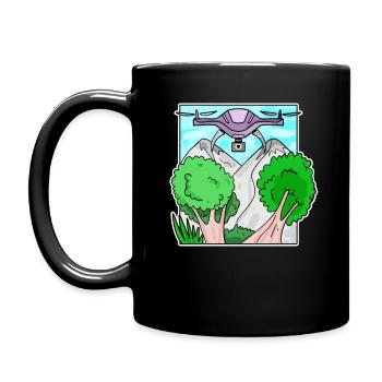 Drone - Mug uni - noir - Gauche