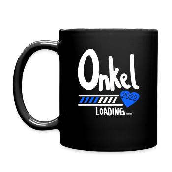 Onkel 2022 loading - Tasse einfarbig - Schwarz - Links
