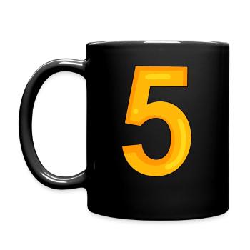 5 - Full Colour Mug - black - Left