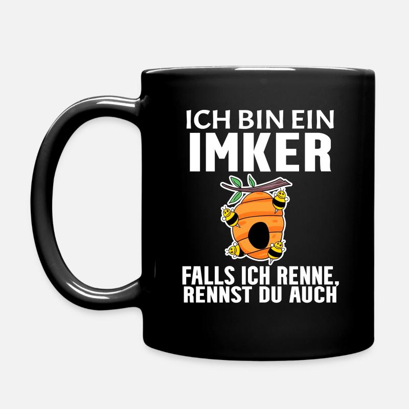 Bienen Imker Biene - Tasse einfarbig - Schwarz