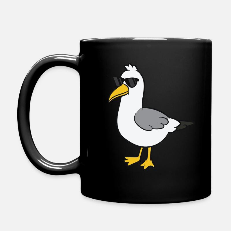 Seagull - Sunglasses - Full Colour Mug - black