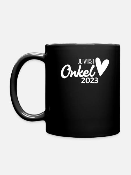 Onkel 2023 - Onkel werden - Tasse einfarbig - Schwarz