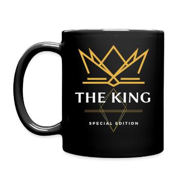 Couronne avec lettrage The King Édition spéciale - Mug uni - noir - Gauche