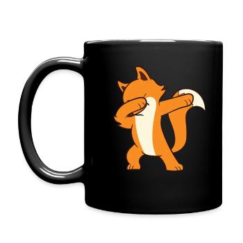 Fuchs - DAB, dabben, dabbing, tanz - Tasse einfarbig - Schwarz - Links