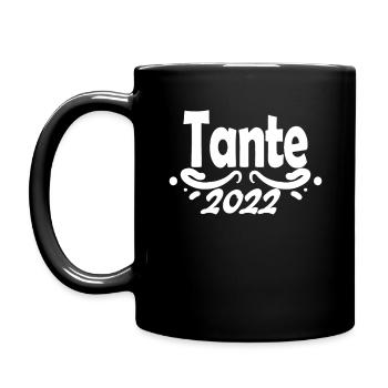 Tante 2022 - Tasse einfarbig - Schwarz - Links