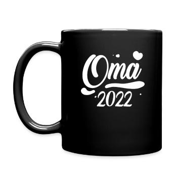 Oma 2022 - Tasse einfarbig - Schwarz - Links