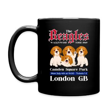 The Beagles Walk and Woof Tour 1969 - Full Colour Mug - black - Left