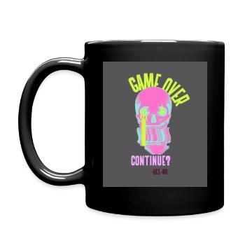 GAME OVER - Techno Festival - Tasse einfarbig - Schwarz - Links