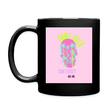 GAME OVER II - Techno Festival - Tasse einfarbig - Schwarz - Links