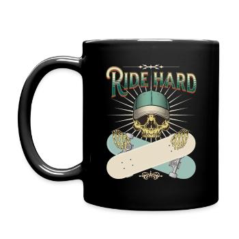 Ride hard - Full Colour Mug - black - Left
