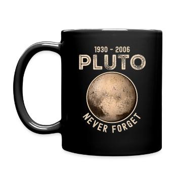 Pluton 1930-2006 n’oublie jamais - Mug uni - noir - Gauche