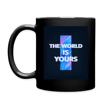 The world is yours - Full Colour Mug - black - Left
