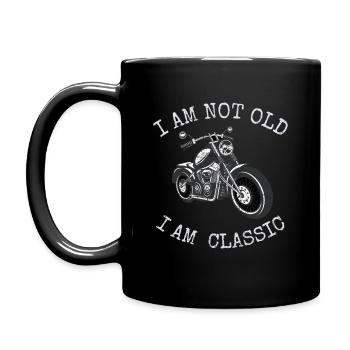Je ne suis pas vieux mais un classique - Mug uni - noir - Gauche