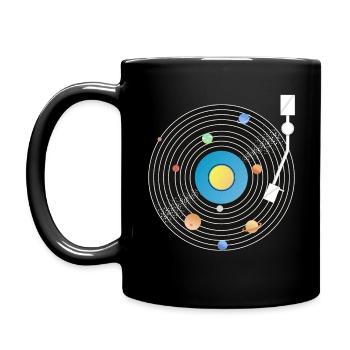 Disque vinyle Solar System - Mug uni - noir - Gauche