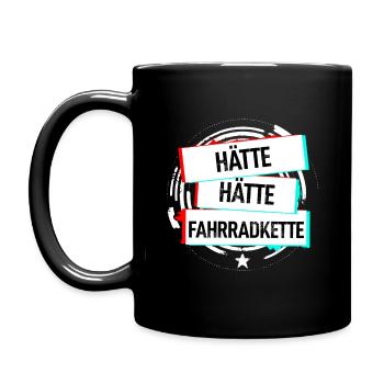 Hätte Hätte Fahrradkette - Tasse einfarbig - Schwarz - Links