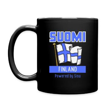 Suomi Finland propulsé par Sisu - Mug uni - noir - Gauche