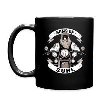 Sons Of Suhl Thüringen Schwalbe S51 Moped Ostmoped - Tasse einfarbig - Schwarz - Links