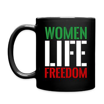 Femmes liberté de vie iran - Mug uni - noir - Gauche