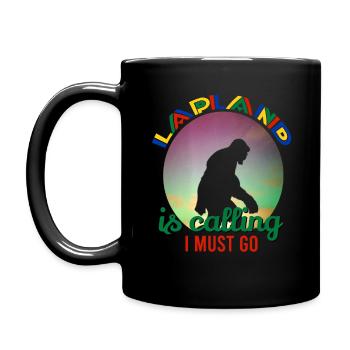 Lapland calls I need to go - Full Colour Mug - black - Left