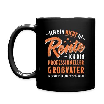 OPA NICHT IN RENTE PROFESSIONELLER GROßVATER - Tasse einfarbig - Schwarz - Links