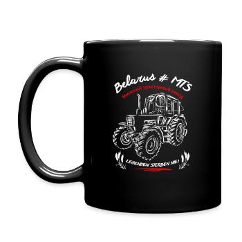 Belarus MTS / Legenden sterben nie. Ostalgie - Tasse einfarbig - Schwarz - Links