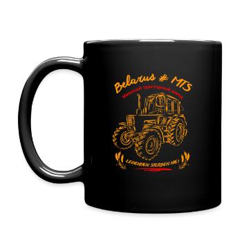 Belarus MTS / Legenden sterben nie. Ostalgie - Tasse einfarbig - Schwarz - Links